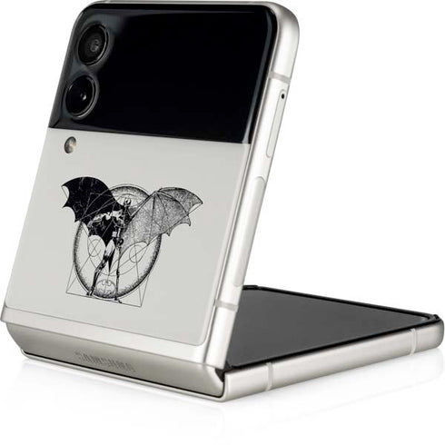 DC Comics Batman Skeleton diagram Art Galaxy Z Flip3 5G Skin